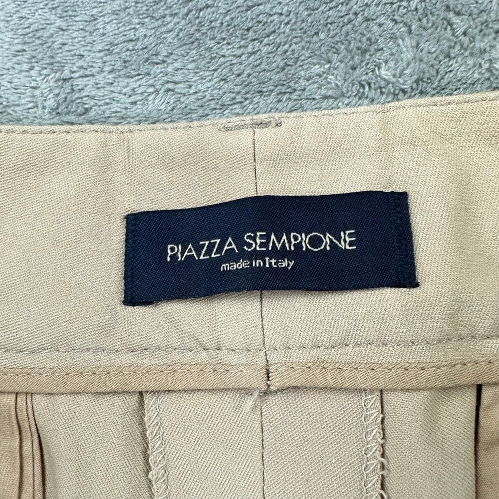 PIAZZA SEMPIONE Size EU 44/ US 8 Womens Tan Knee Length Cotton Shorts‎ - Picture 4 of 12